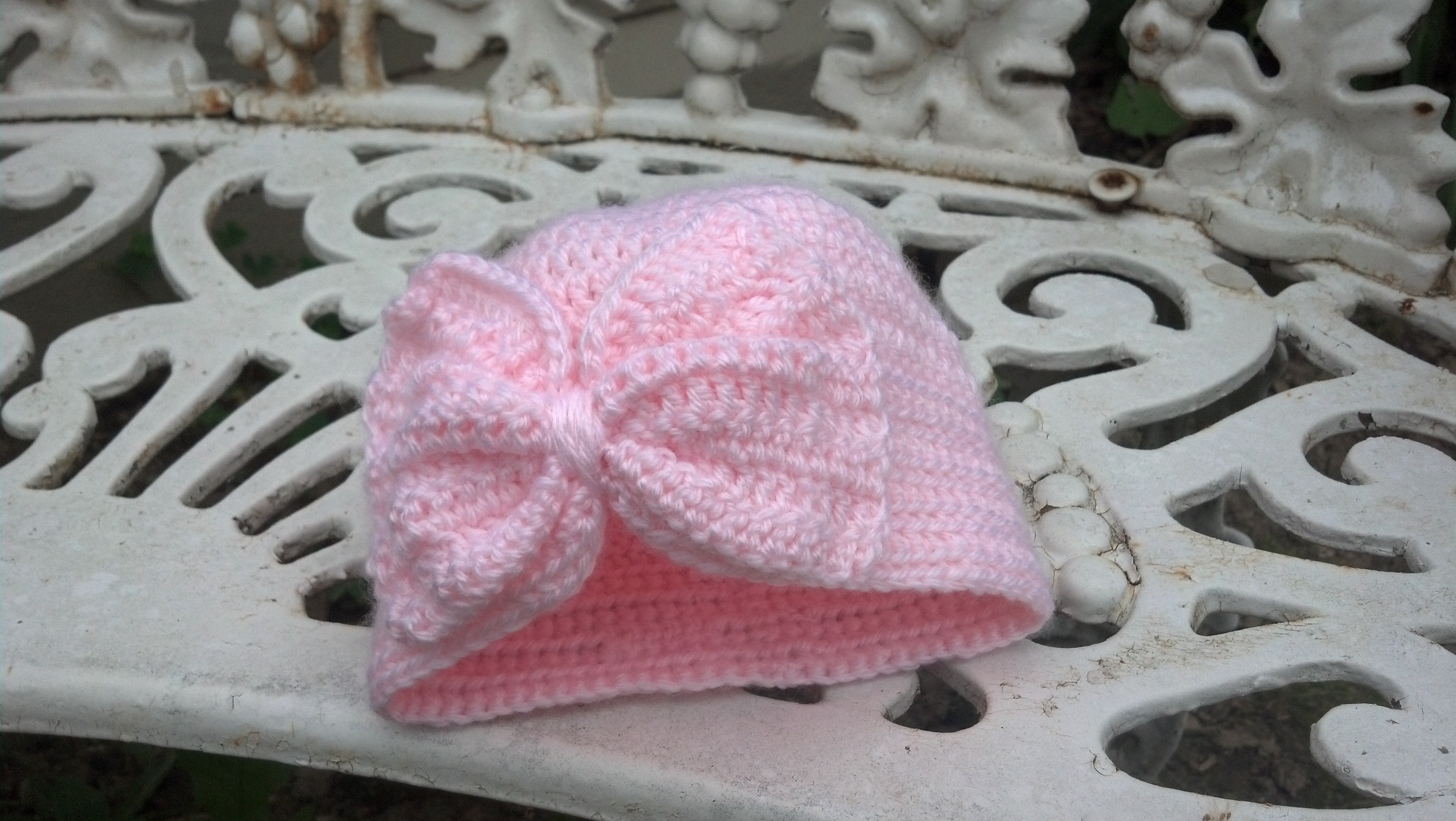 Baby Turban Hat With A Bow Mad Hooker Crochet